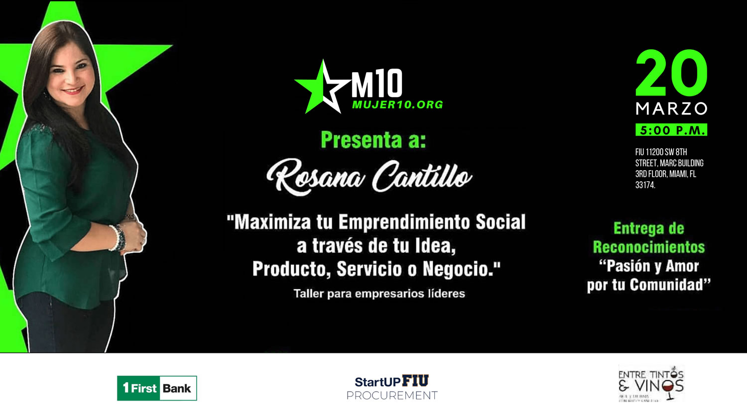 StartUp FIU y Mujer10: Taller para empresarios y líderes comunitarios