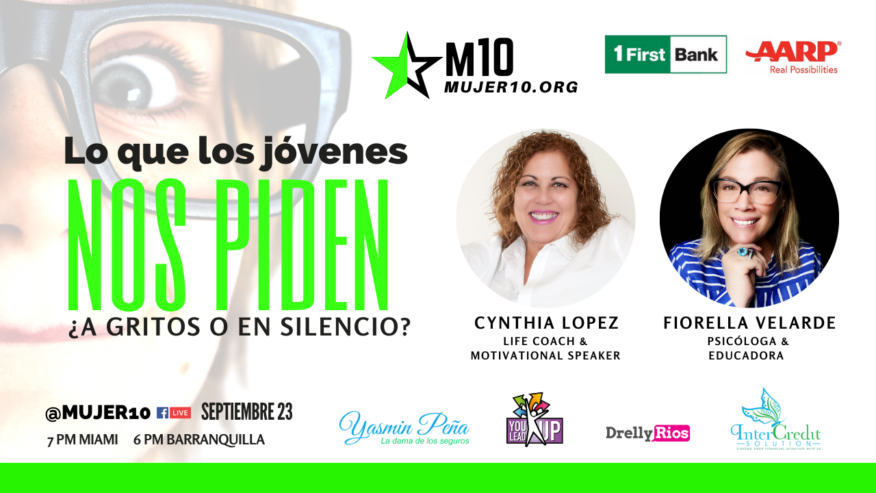 En #Mujer10FacebookLive queremos descubrir «Lo que los jóvenes nos piden ¿A gritos o en silencio?»