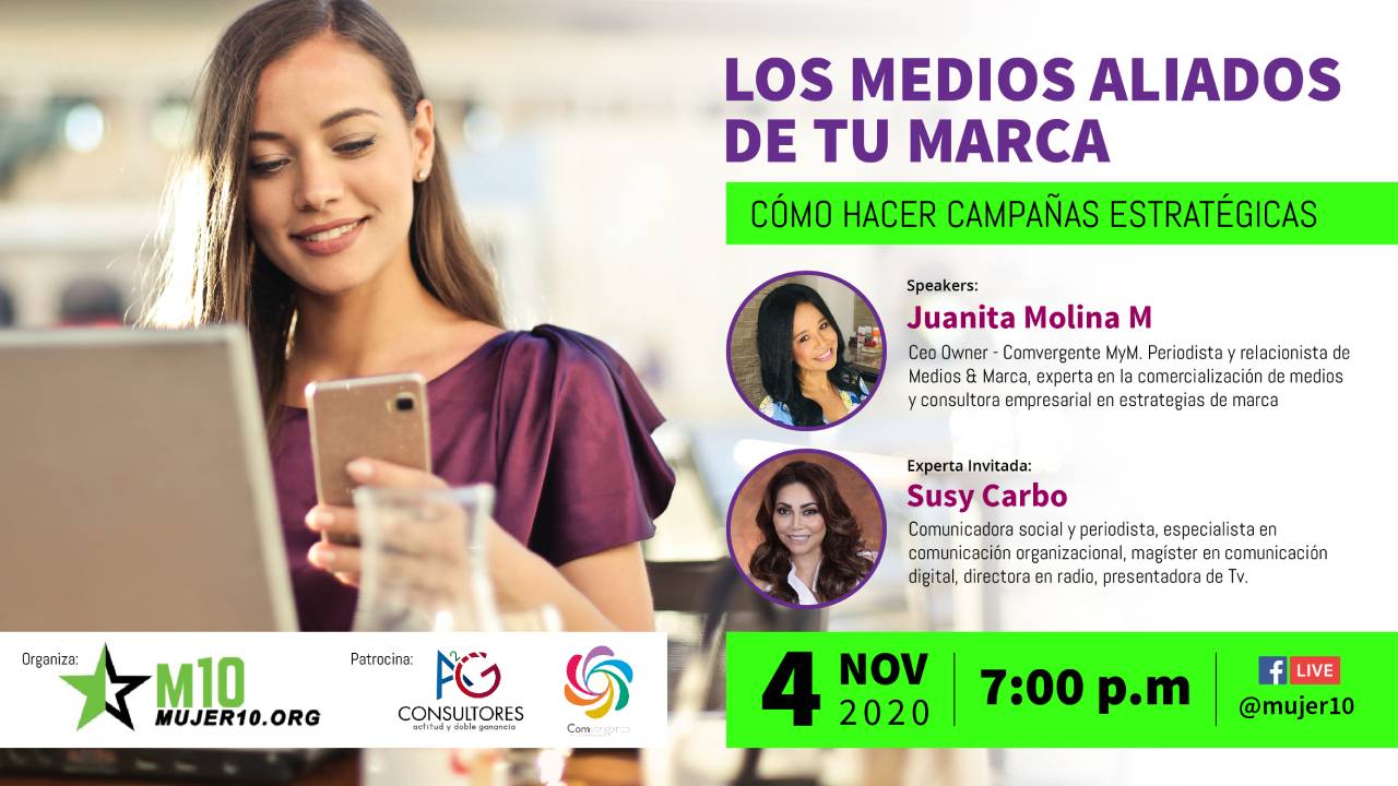 Mujer10 presenta «Los medios aliados de tu marca ¿Cómo hacer campañas estratégicas?»