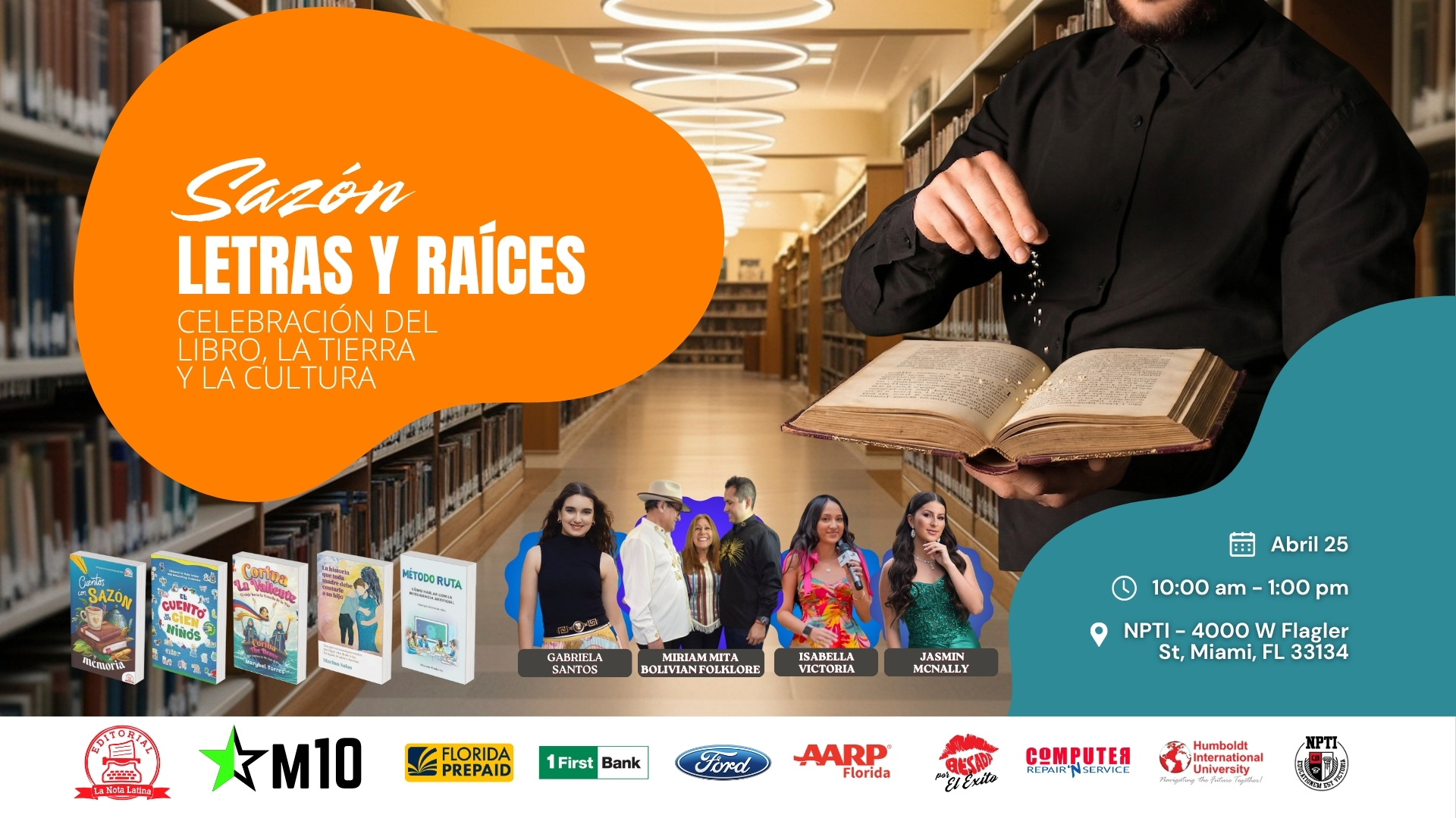 Miami celebra el Día del Libro y el Día de la Tierra con el lanzamiento de “Cuentos con sazón y memoria”